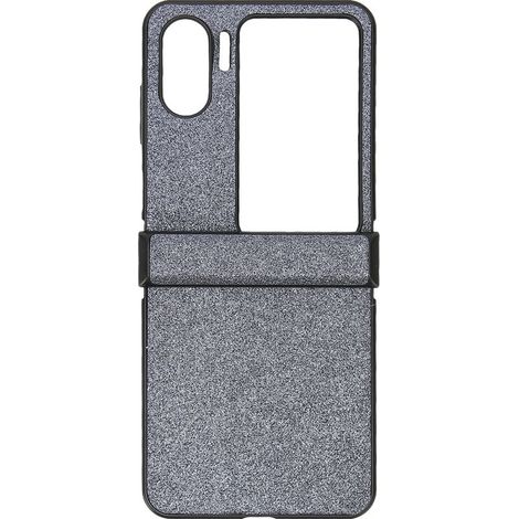 Klappbare Handyhülle, stoßfest, passgenau, Glitzerdesign, leicht zu reinigen, Hülle für Oppo Find N2 Flip, schwarz (1/5)