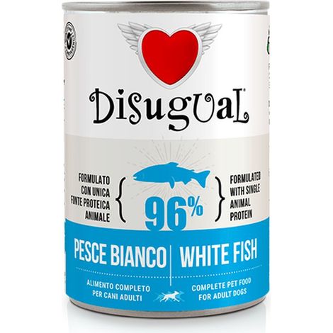 Disugual Cane Monoproteico Lattina 400gr Pesce Bianco (1/2)