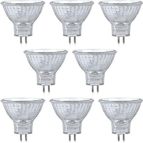Ampoule halogène Aleko-MR11 12 V 20 W, GU4, blanc chaud 2800 K, culot à réflecteur bipolaire, spot (1/5)