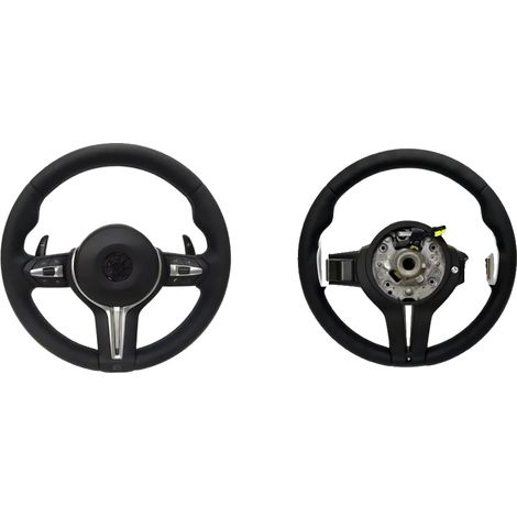 Volante in pelle e fibra di carbonio, realizzato su misura per modelli di auto di lusso, M3 (1/2)