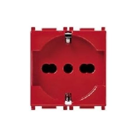 Vimar Plana Schuko-Steckdose 10/16A Farbe Rot 14210.R
