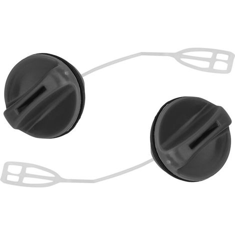 Lot de 2 bouchons de réservoir pour tronçonneuse HUSQVARNA 340 345 346 350 353 362 365 371 – Nylon durable – Remplacement de haute qualité
