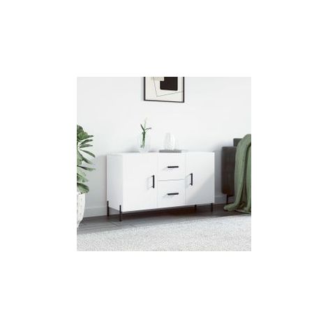 Buffet blanc 100x36x60 bois d'ingénierie (1/5)