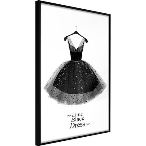 Affiche Murale Encadrée "LBD" 30 x 42 cm Noir