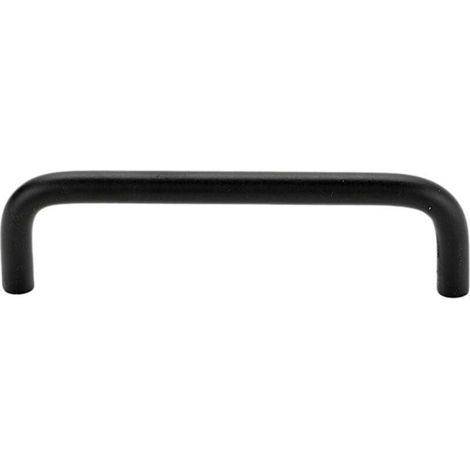 Poignée de meuble design, distance entre les trous 192 mm, pour cuisine, salle de bain, étagère, alliage d'aluminium, noir, 2 pièces (1/4)