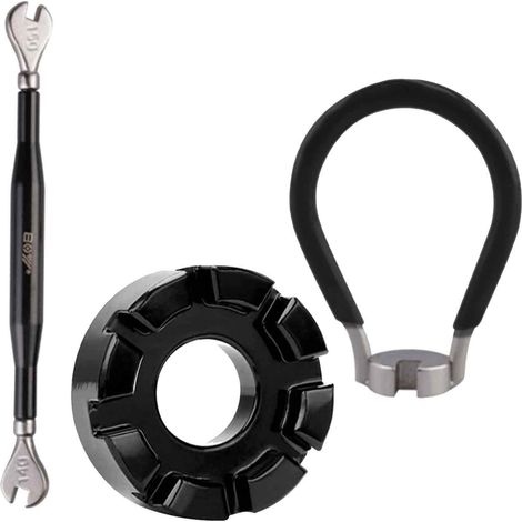 Clé À Rayons - Acier Forgé - Pour Réglage Tension Rayons Roues Vélo Et Vélo Électrique - 40 mm Et 14 mm - Lot De 2 (1/5)