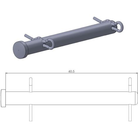 Support de plaquette de frein arrière MOTO-MASTER pour KTM 125/530 '09-'19, HUSQVARNA 125/350 '14-'19, HUSABERG 125/570 '09-'14