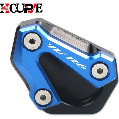 (Bleu) Béquille latérale CNC pour moto, extension de béquille compatible avec YAMAHA YZF-R6 YZFR6 YZF R6 2006-2016 maxpower (1/4)