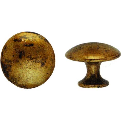 Pomoli Per Mobili Mod.24220 Zama Ottone Anticato ø 30 mm - METALSTYLE - 5 pz