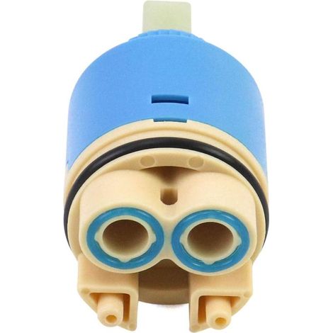 Replacement ceramic cartridge, ceramic for mixer, ceramic cartridge for kitchen or bathroom 35 mm, blue, with bottom (1/5)