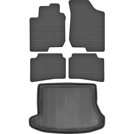 Hyundai i30 I CW de 2007-2012 SET - Alfombrillas de goma para coche + alfombrilla para maletero