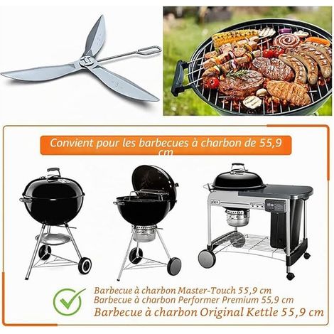 Kit de système de nettoyage One-Touch 57 cm pour barbecue Kettle Weber 22" 90992 3618 7443