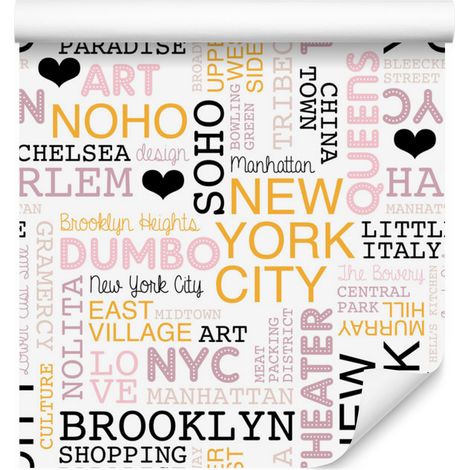 Papel pintado de Nueva York para salón y dormitorio, 50x1000 cm. (1/5)