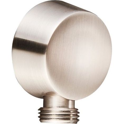 Presa acqua tonda piatta M.M 1/2” acciaio spazzolato  Tecom (1/2)