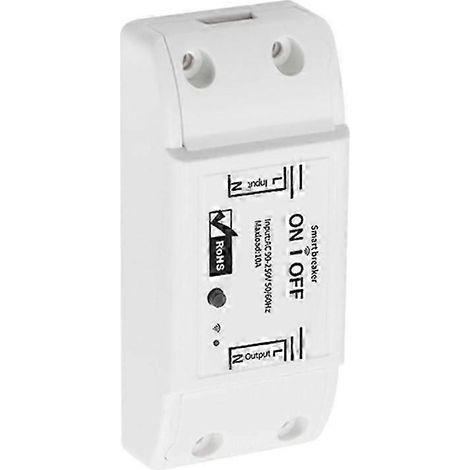 Interrupteur intelligent Tuya Zigbee 10A, disjoncteur intelligent universel, compatible avec l'application Smart Life et la commande vocale à distance pour une domotique simplifiée. WHBYV (1/4)