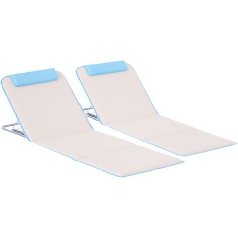 Transat de plage, chaise longue, chaise longue de jardin, pliable, dossier réglable, poche latérale, 48 cm x 134 cm x 33-43 cm, beige