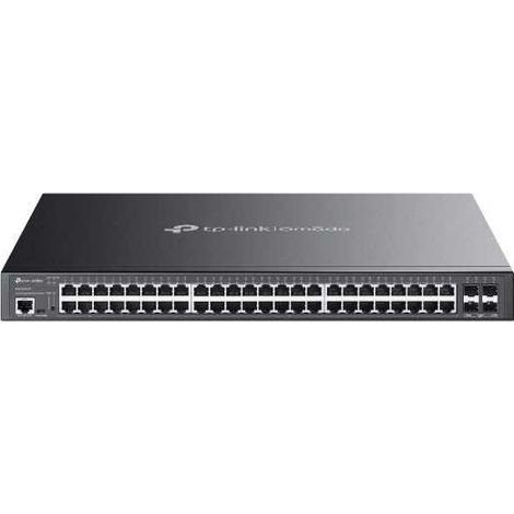 TP-Link Omada SG3452XMPP switch di rete Gestito L2+ Gigabit Ethernet (10/100/1000) Supporto Power over Ethernet (PoE) 1U Nero