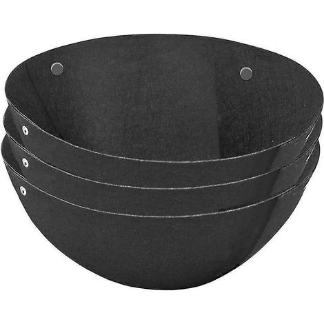 Filiyano-Lot de 3 doublures suspendues en tissu, doublures rondes pour pots de fleurs, doublures en feutre noir non tissé de 40 cm (16 pouces). (1/5)