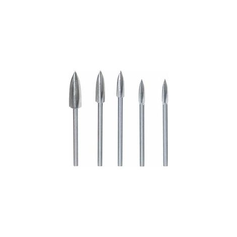 EASYCOMFORT 5 Pièces Fraise Outils De Sculpture Gravure Foret Ensemble Bois Carbure Solide Meulage Fraise En Acier Couteau Pour Bricolage Travail Du Bois Sculpture Gravure Et Forage Argent (1/4)