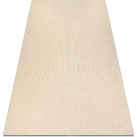 Tappeto in lana TEXTURA 488.24.LA100 OSTA - Linee strutturale crema beige 200x300 cm