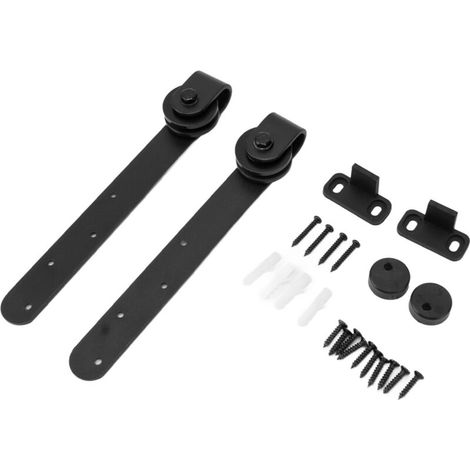 Kit de quincaillerie de porte de grange coulissant la grange en bois matériel de porte minimware minimum pour usage domestique (1/5)