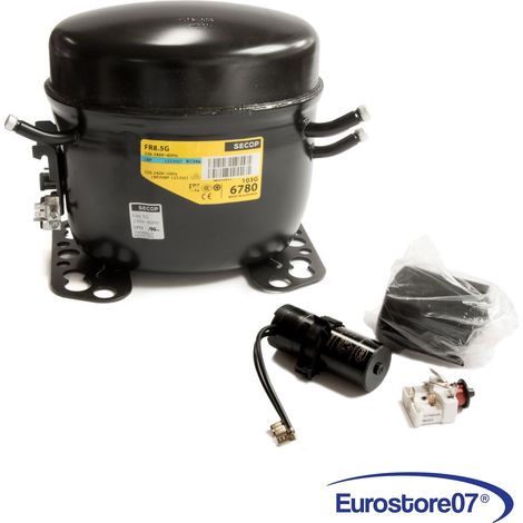 Compressore frigorifero / congelatore secop frk8.5g - gas r134a - lhbp 7,95cc (1/4)