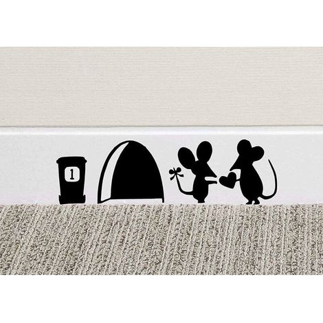 Sticker Mural en Vinyle Motif Souris (1/5)