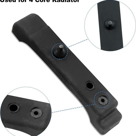 4012-326-682S Black Rubber Four-Core Radiator Mounting Pad for GM Buick Chevrolet GMC (1/4)