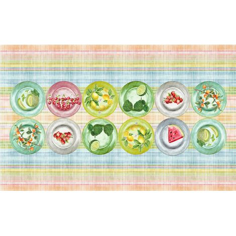 Tovaglia Copritavolo Cucina 100% Cotone Digitale Disegno Pic-Nic GI, misura150x180colorePic-Nic