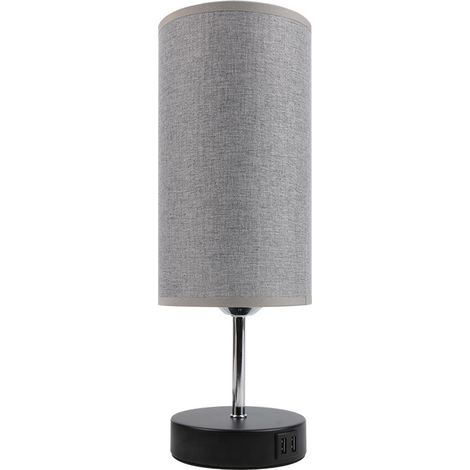 Lampes de Chevet à Commande Tactile, 3 Températures de Couleur et Luminosité Continue, Ports de Charge USB, Lampes de Chevet AmpoulesChambre d'enfants Bureau (1/5)