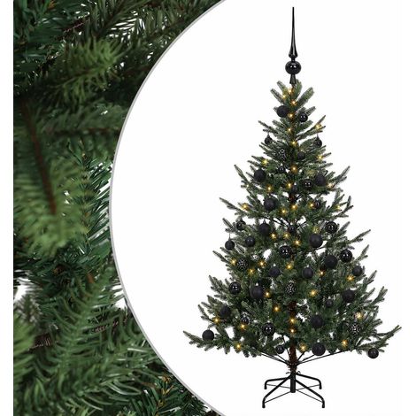 Árbol de Navidad artificial con bolas 120 cm 150 LED vidaXL (1/5)