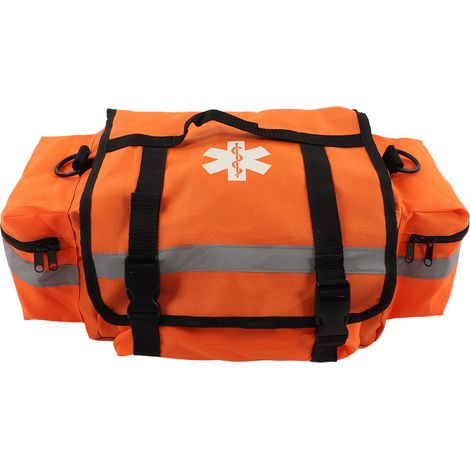 Tragbare, orangefarbene Trauma-Tasche mit großem Fassungsvermögen aus Oxford-Gewebe, Erste-Hilfe-Tasche für den Außenbereich bei Traumata und Notfällen im Haushalt. (1/5)