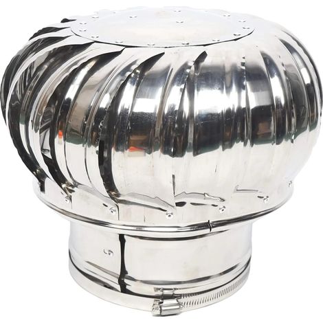 Ventilation de toit, Acier inoxydable, Flux d'air efficace, Argent (1/2)