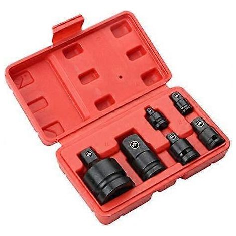 Set mit 6 Schlagschrauber-Reduzierstücken und Steckschlüsseladaptern, 1/4, 1/2, 3/8, 3/4 Zoll pneumatischer Ratschenschlüssel