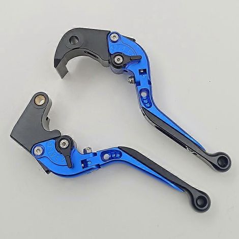 Pour motos Suzuki GSXR600 2006-2010, levier de frein, d'embrayage et de klaxon modifié (bleu 1) (1/4)