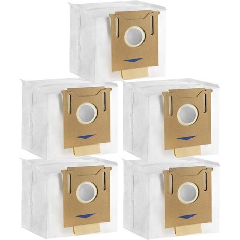 Paquete de 5 bolsas de repuesto para aspiradora Ecovacs Deebot T8T9AIVI+/POWER/Pro. (1/4)