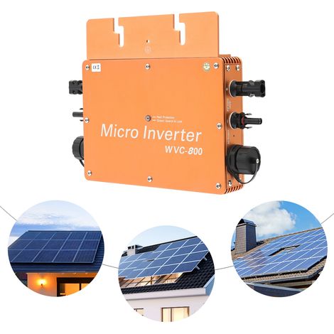 Inversor de energía solar, inversor de energía solar de 800 W, inversor de energía solar con pantalla LCD (1/5)