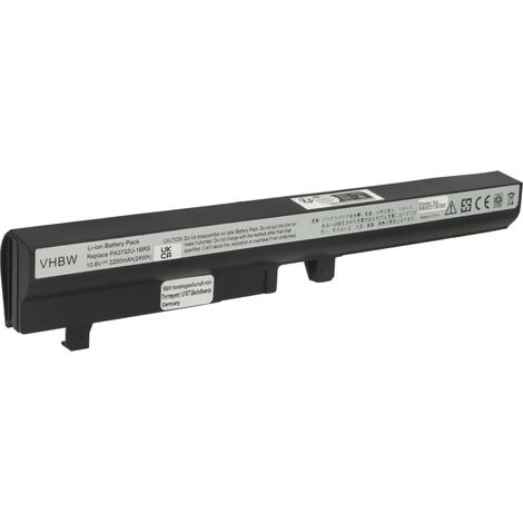 vhbw Akku kompatibel mit Toshiba Satellite NB205-N313P Notebook (2200 mAh, 10,8 V, Li-Ion) (1/5)
