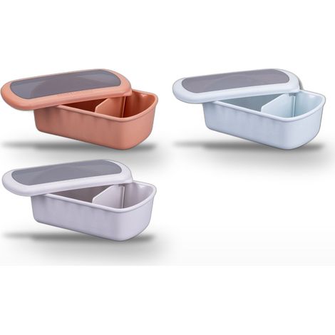 Lot de 3 lunch box 1L avec 3 ustensiles de cuisine Fackelmann Storage (1/5)