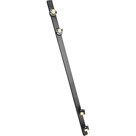 Projecteur 4 Lumières en Aluminium Noir Mat - Système Modulaire Orientable au Design Industriel Moderne 120cm - Éclairage Élégant par Perenz (1/3)