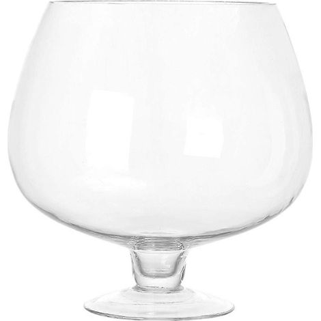 Vase aquarium en verre transparent, idéal pour la décoration de bureau à la maison ou au bureau, petit aquarium de table transparent sur pied, transparent (1/3)