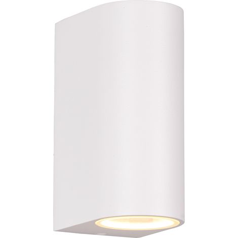 Applique da Esterno Attacco GU10 in Alluminio Pressofuso Bianco Opaco (1/5)
