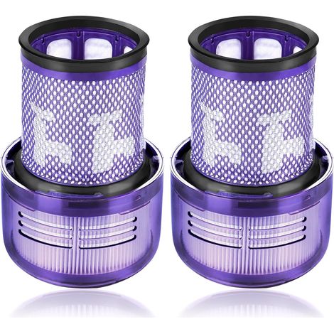 Lot de 2 filtres HEPA de rechange pour aspirateurs Dyson V12 Detect Slim, compatibles avec les accessoires Dyson V12 Slim Absolute Extra/Total Clean/Fluffy, filtre arrière (1/5)