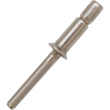 Rivet Acier InoxydableA2 304 Gris longueur 13mm diamètre 4.8mm ( Prix pour Sachet de 50 )
