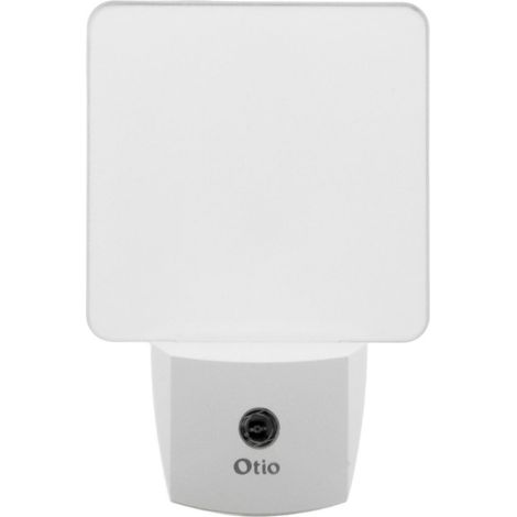 Otio – Veilleuse LED crépusculaire automatique – Capteur photosensible – Lumière douce et colorée – Dimensions 11,5 x 4,8 x 7,7 cm