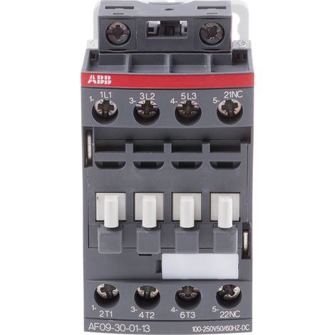 Contacteur ABB série AF, 3 pôles , 3NO, 9 A, 230 V c.a., 4 kW ( Prix pour 1 )