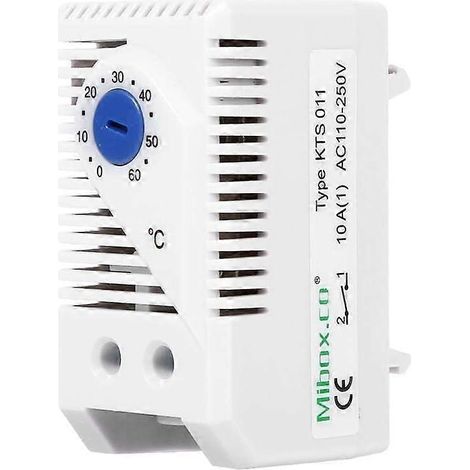 Thermostat mécanique réglable 0-60, interrupteur compact électrique, régulateur de température, neuf (KTS011) (1/5)