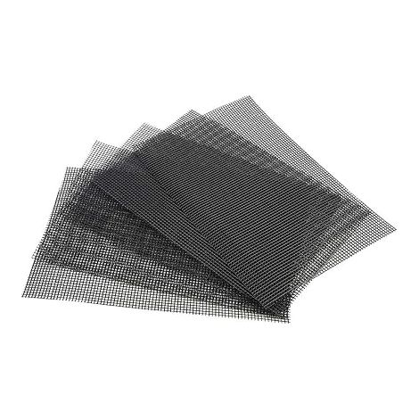 5-teiliges Set quadratischer Blumentopf-Untersetzer, 30 x 20 cm, atmungsaktive Netzmatten, schwarz, für Gartenpflanzen, Gartengeräte und Bonsai (1/5)