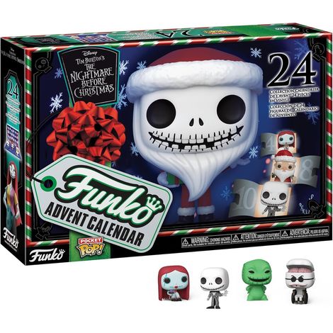 Calendrier de l'Avent : L'Étrange Noël de Monsieur Jack - 24 figurines Pocket Pop en vinyle - Parfait