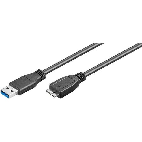 95734 Cable Goobay USB 3.0 vers Micro USB 0,50m (Noir)